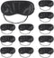 12 PCS Satin Games Sleep Mask Eye Mask Blindfold for Men & Women, Night Eyeshade for Travel Nap