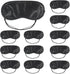 12 PCS Satin Games Sleep Mask Eye Mask Blindfold for Men & Women, Night Eyeshade for Travel Nap