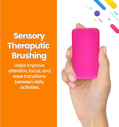 Wilbarger Wilbarger 6 Count (Pack 1) Method Therapy Sensory Brush Occupational & Therapressure Brush for Calming