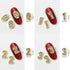WOKOTO 30pcs Gold Number Nail Charms (0-9), 3D Nail Art Charms for Acrylic Nails, Alloy Nail Gems