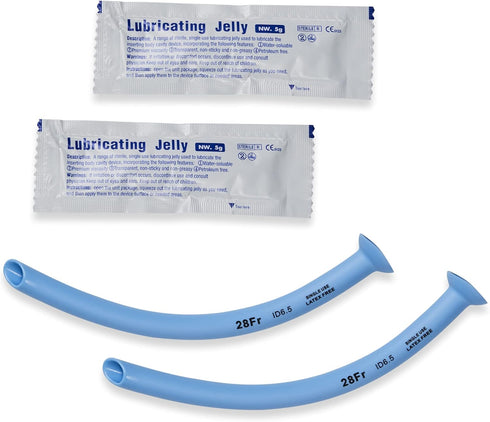 LINE2design Nasal Airway Kit 28F, Medical Nasopharyngeal Management Trauma Airways, Pack of 2