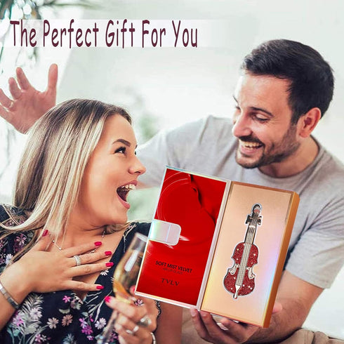 Long Lasting Matte Lipstick in Velvety Red, Waterproof Durable Mist Liquid Lipstick with Gift Box