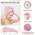 YoulerTex Microfiber Hair Towel Hair Wrap: 2 Pack 10X26 Absorbent Turban Twist Drying Shower Cap for Curly Hair Care