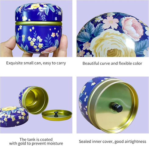 Topwon Powder Case with Powder Puff, Body Powder Container for Baby & Mom (Flower)