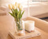 Demi's Home Match Striker Set of 2 - Ceramic Match Holder with Striker - White - (Matches Not Included)