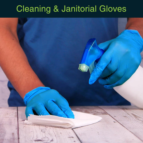 Blue Nitrile Disposable Gloves, Large 200 Count, Latex Free Medical, Dental, Surgical Grade
