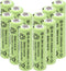 12 Packs AA 2400mAh High Capacity Rechargeable Batteries, 1.2V NiMH Low Self Discharge for Solar Lights