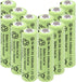 12 Packs AA 2400mAh High Capacity Rechargeable Batteries, 1.2V NiMH Low Self Discharge for Solar Lights