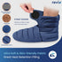 REVIX Microwavable Booties for Cold Feet Moist Heat Therapy, Heated Slippers Women & Men for Soothing Cold Foot