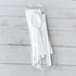 Set, 250 Boardwalk Disposable Plastic Cutlery Four Piece Silverware Kit, Case of Medium Weight Fork Knife Spoon Napkin