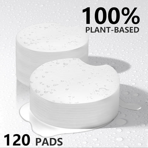 Makeup Remover Pads - Gentle & Sensitive on Eye & Face Skin, Powerful Cleansing Wipes for Daily Makeup Removal, 120 Pcs
