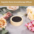 Wood & Lava Rock Essential Oil Diffuser, Black Lava Rock Stone Diffuser, Rock Diffuser with Natural Wood Base, Stone