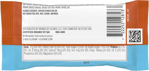 CLIF BAR Crunchy Peanut Butter - Full Size and Mini Energy Bars, Made with Organic Oats, Non-GMO, Plant Based