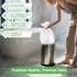 heihaily 3 100 Count 5 Gallon Small Biodegradable Trash Bags - Clear White Waste Basket Liners Strong Thick Recyclable