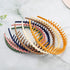 WOVOWOVO 10 Packs Plastic Hair Bands with Teeth, Thin Non-Slip Headbands for Women Girls Teens