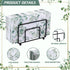 zjdbset 100Pcs Disposable Greenery Hand Towels and Metal Napkin Holder for Bathroom,Decorative Guest Napkins Paper
