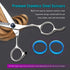 Stainless Steel Hair Cutting Scissors 6.5 Inch - Professional Salon Barber Haircut Shears, One Comb Included