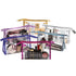 Sea Team 6-Pack Transparent Waterproof Cosmetic Bags: Clear Vinyl Makeup Bags, Portable Travel Toiletry Pouch