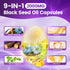 Pressed,6000mg,300 Count 9-in-1 E&D3 Non-GMO,Immune VivoNu Black Seed Oil Capsules, Black Seed Oil Organic Cold |