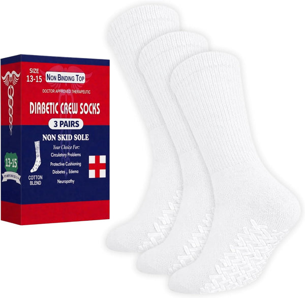 Diamond Star Anti Skid Socks Non Slip Non Binding With Grips Hospital