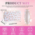 Iqimott Floral Nylon Small Makeup Bag: Cute Preppy Zipper Pouch, Waterproof Travel Toiletry Bag for Women (Pink Flower)