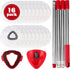 RA RUNNING ALIEN Spin Mop Replacement Set for O-Ceda EasyWring 1-Tank System, 16 Microfiber Spin