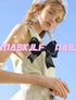 Press on Nails Medium Almond MABKJLF, French Tip Fake Nails, Nude Full Cover White Gold Nail Tip, 24 Pcs