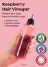 A PIEU Raspberry Hair Vinegar Rinse 6.76 Fl oz - Scalp Treatment for Balanced pH, Shiny Hair | Clarifies & Encourages Growth | Dandruff & Oil Control