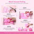 Syhood 48 Pcs Foam Sponge Hair Rollers - Soft Sleeping Curlers Flexible Sponge Curler and Rat Tail Comb for Women