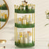 Rotating Makeup Organizer for Vanity 3 Tier, Large Capacity Cosmetics Clear Skincare Organizer with Makeup Brush Holder