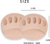 Ball of Foot Cushions (5 Pairs), Metatarsal Pads for Women & Men, Soft Reusable Forefoot Pads for Pain Relief