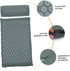 Set Holibanna Acupressure Massage Mat and Shiatsu Massage Pillow with Carry Bag, Portable Acupuncture Therapy Cushion