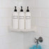 Silkscreened Empty Shower Bottle Set, 3-Pack, 16 oz Cosmo/Bullet, for Shampoo, Conditioner, Body Wash, White