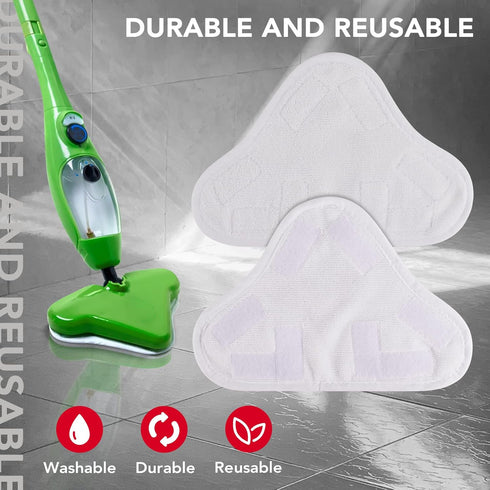 H2O H20 X5 8 Pack Sgizoku Microfiber Steam Mop Pad Replacement Compatible with Mop Steam Steam Cleaners Washable