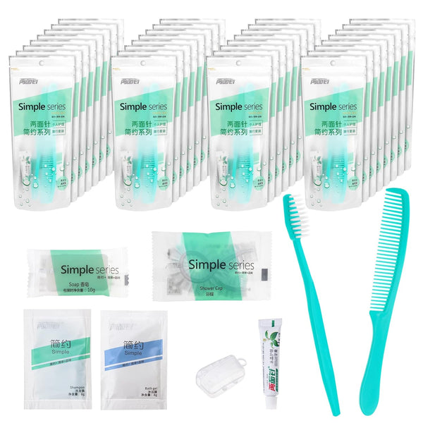 Hygiene Kit Bulk, Individually Packed, Travel Hygiene Kit With Toothbrush, Toothpaste, Comb,