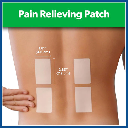 Salonpas Pain Relieving Patch for Back, Neck, Shoulder, Knee Pain, 60 Count, 8 Hour Relief