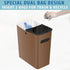iTouchless SlimGiant 4.2 Gallon Narrow Space Trash Can and File Folder Organizer, 2-Packs, Toffee Brown