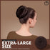 Teenitor Hair Bun Maker for Kids Girls, 4pcs Brown Ballet Buns in 4 Sizes