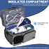 Timoxi Double Layers Medicine Bag with Insulated Compartment Pill Bottle Organizer with Lockable Zipper,Travel Medicine