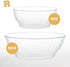 R-kay 10 Oz Clear Plastic Bowls, 50 Pack Disposable Heavy Duty Ice Cream and Dessert Bowls for Party