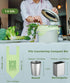 AYOTEE 1.6-2 Gallon Compostable Trash Bags, 50 Count Mini Biodegradable Kitchen Food Scrap Waste Bags with Handle Tie