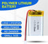 652540 3.7V Lipo Battery 650mAh, Rechargeable Lithium Polymer Battery Pack with JST PH2.0mm Connector for Electronic
