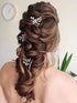 JAKAWIN Rhinestone Wedding Hair Pins Silver Bridal Crystal Jewelry Accessories for Women HP130 (Silver)