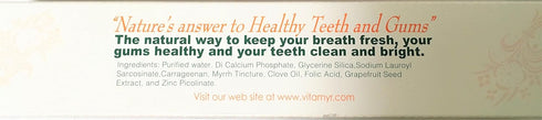 Value Package 1 – 1 Tube Original 4 Oz Zinc+ Natural Toothpaste & 1-16 Oz Natural Mouthwash, Gluten Free, Vegan