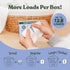 Roobi Unscented Baby Laundry Detergent Sheets for Sensitive Skin, Sustainable for Newborns & Infants, Up to 128 Loads