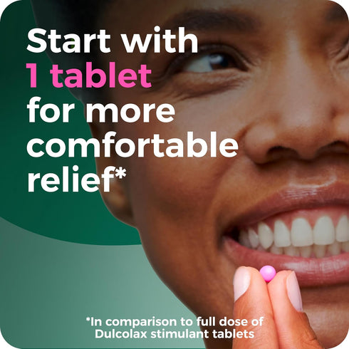 Dulcolax Pink Stimulant Laxative Tablets - Predictable & Effective Constipation Relief, 25 Count