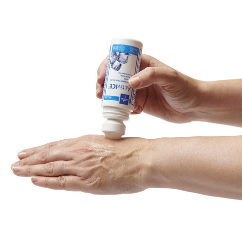 Medline ActivICE Topical Pain Reliever Roll On, Great for Muscle Aches and Back Injuries, 3 oz