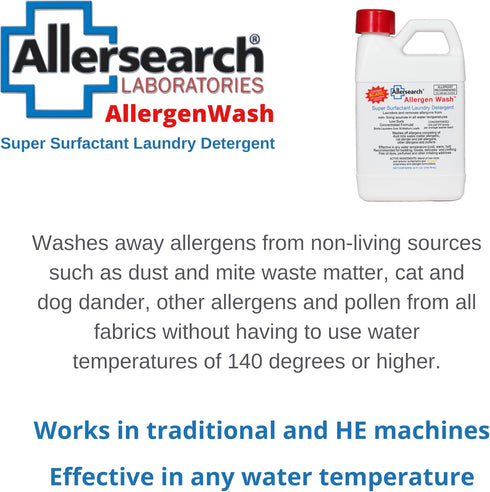 Allersearch AllergenWash, 24 Oz Laundry Detergent