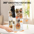 Rotating Makeup Organizer, 360 Spinning Skincare Storage Case with Brush Holder for Vanity Bathroom - Large