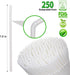 Plant Based Drinking Straws by StrawPanda - Eco Friendly Alternative to Plastic Straws, BPA Free (250 Pack)